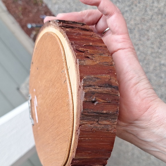 Vintage Handmade Intarsia Wood Raccoon Wall Hanging 3D Art 7" - Picture 5 of 8